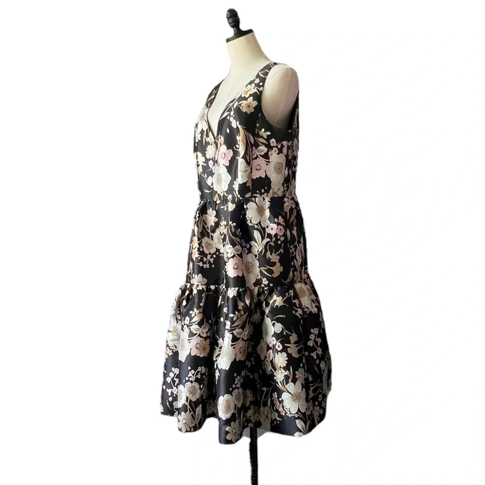 Eliza J Black Floral Dress - Picture 6 of 13